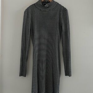 Gorgeous Sanctuary Striped Long Sleeve Turtleneck Dress XS